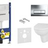 Унитаз подвесной Cersanit Parva New Clean On, с сиденьем, с инсталляцией Geberit Duofix Delta и кнопкой смыва Geberit Delta 52 Унитаз подвесной Cersanit Parva New Clean On, с сиденьем, с инсталляцией Geberit Duofix Delta и кнопкой смыва Geberit Delta 52