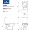 Унитаз напольный Cersanit Colour Clean On, компакт, с сиденьем Унитаз напольный Cersanit Colour Clean On, компакт, с сиденьем