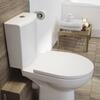 Унитаз напольный Cersanit Nature New Clean On, компакт, с сиденьем