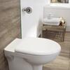 Унитаз подвесной Cersanit Nature New Clean On, безободковый, с сиденьем