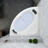 Акриловая ванна Lavinia Boho Elegant 140х140 см., с мягким силиконовым подголовником