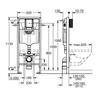 Инсталляция для подвесного унитаза Grohe Rapid SL