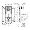 Инсталляция для подвесного унитаза Grohe Rapid SL, с кнопкой