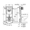 Унитаз подвесной Grohe Bau 3 Rapid SL Cosmopolitan, с инсталляцией, с крышкой
