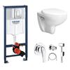 Унитаз подвесной Grohe Bau Rapid SL Cosmopolitan, с инсталляцией, с крышкой, с псевдобиде