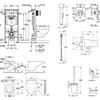 Унитаз подвесной Grohe Bau Rapid SL Air, с инсталляцией, с крышкой, с псевдобиде
