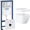 Унитаз подвесной Grohe Euro 4 Rapid SL Cosmopolitan WC, с инсталляцией, с крышкой