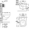 Унитаз подвесной Grohe Euro 4 Rapid SL Cosmopolitan WC, с инсталляцией, с крышкой