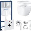 Унитаз подвесной Grohe Euro 4 Rapid SL Cosmopolitan WC, с инсталляцией, с крышкой, с псевдобиде Унитаз подвесной Grohe Euro 4 Rapid SL Cosmopolitan WC, с инсталляцией, с крышкой, с псевдобиде