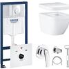 Унитаз подвесной Grohe Euro Rapid SL Air WC, с инсталляцией, с крышкой, с псевдобиде Унитаз подвесной Grohe Euro Rapid SL Air WC, с инсталляцией, с крышкой, с псевдобиде