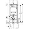 Инсталляция для подвесного унитаза Geberit Duofix Delta