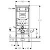 Инсталляция для подвесного унитаза Geberit Duofix Omega