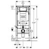 Инсталляция для подвесного унитаза Geberit Duofix UP320