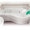 Гидромассажная ванна Triton Мишель экстра 180х96 см., левая, с каркасом, сифоном