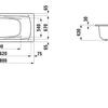 Стальная ванна Laufen Palladium 180х80 см., шумоизоляционное покрытие