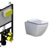 Унитаз подвесной BelBagno Carina, с инсталляцией BelBagno BB-T421