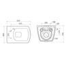Унитаз подвесной BelBagno Carina, с инсталляцией BelBagno BB-T421