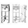 Унитаз подвесной BelBagno, с инсталляцией Viega Prevista Dry