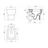 Унитаз приставной BelBagno Vaso