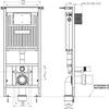 Унитаз подвесной BelBagno Alpina, с инсталляцией BelBagno BB-T421