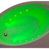 Акриловая ванна Poolspa Orbita 150x100 см, правая, с ножками