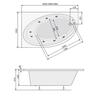 Акриловая ванна Poolspa Orbita 140x100 см, правая, с ножками Акриловая ванна Poolspa Orbita 140x100 см, правая, с ножками