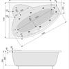 Акриловая ванна Poolspa Europa 170x115 см, левая, с ножками Акриловая ванна Poolspa Europa 170x115 см, левая, с ножками