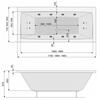 Акриловая ванна Poolspa Vita 190x90 см, с ножками Акриловая ванна Poolspa Vita 190x90 см, с ножками