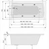 Акриловая ванна Poolspa Linea 150x70 см, с ножками Акриловая ванна Poolspa Linea 150x70 см, с ножками