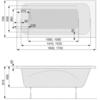 Акриловая ванна Poolspa Klio 170x70 см, с ножками