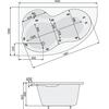 Акриловая ванна Poolspa Mistral 160x105 см, левая, с ножками Акриловая ванна Poolspa Mistral 160x105 см, левая, с ножками