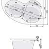 Акриловая ванна Poolspa Mistral 170x105 см, правая, с ножками Акриловая ванна Poolspa Mistral 170x105 см, правая, с ножками