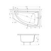 Акриловая ванна Poolspa Aquamarina 175x100 см, правая, с ножками Акриловая ванна Poolspa Aquamarina 175x100 см, правая, с ножками