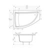 Акриловая ванна Poolspa Aquamarina 175x120 см, левая, с рамой Акриловая ванна Poolspa Aquamarina 175x120 см, левая, с рамой
