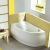 Акриловая ванна Poolspa Klio Asym 140x80 см, правая, с ножками