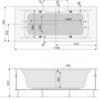 Акриловая ванна Poolspa Sidney 175x75 см, с ножками