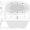Акриловая ванна Poolspa Aura 190x100 см, с ножками