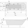 Акриловая ванна Poolspa Muza 170x70 см, с ножками Акриловая ванна Poolspa Muza 170x70 см, с ножками