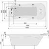 Акриловая ванна Poolspa Muza 150x75 см, с ножками Акриловая ванна Poolspa Muza 150x75 см, с ножками