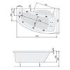 Акриловая ванна Poolspa Nicole 150x90 см, правая, с ножками Акриловая ванна Poolspa Nicole 150x90 см, правая, с ножками