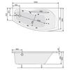 Акриловая ванна Poolspa Nicole 160x80 см, правая, с ножками