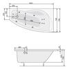 Акриловая ванна Poolspa Nicole 140x75 см, правая, с ножками