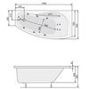Акриловая ванна Poolspa Nicole 150x80 см, с ножками