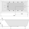 Акриловая ванна Poolspa Windsor 190x85 см, с ножками