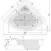Акриловая ванна Poolspa Orchidea 150x150 см, с рамой и панелью
