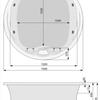 Акриловая ванна Poolspa Atlantyda 160Ф с рамой