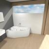 Акриловая ванна Poolspa Leda 160x100 см, левая, с ножками