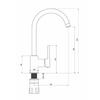 Смеситель для кухни Deante Aster BCA_062M