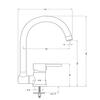 Смеситель для кухни Deante Aster BCA_061M