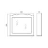 Зеркало для ванной Аква Родос Классик 15.5х80х87, белый 80 см
